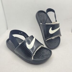 Nike Toddler Boys Unisex Kawa Slide Sandals Black Coconut #DC9321-001 Size 9